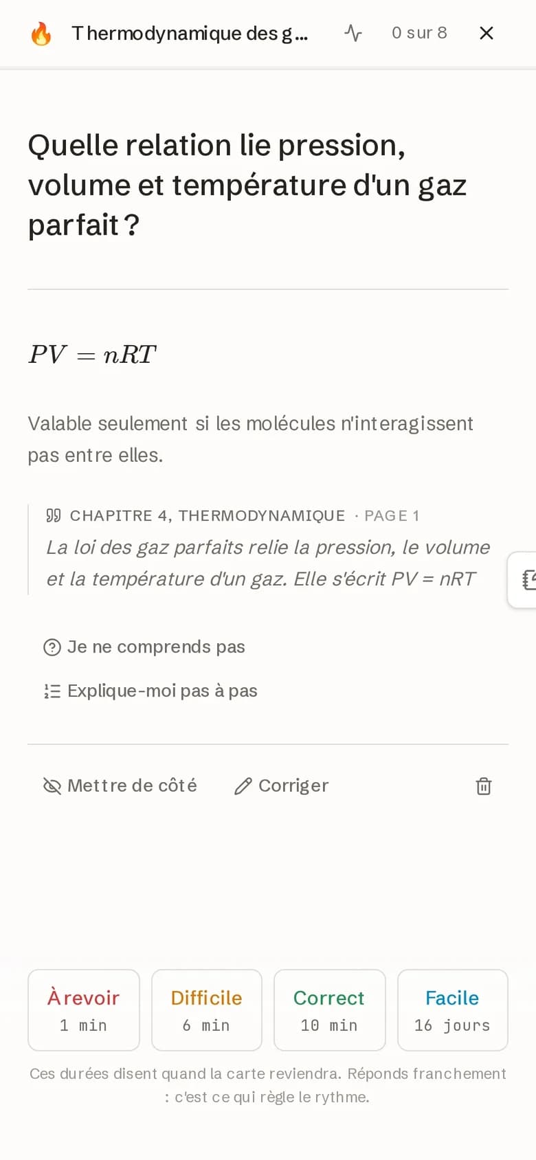 Une carte révisée sur téléphone